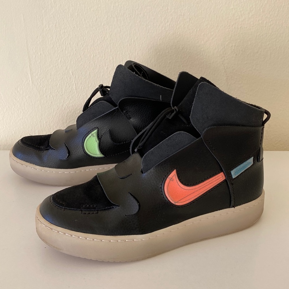 Nike Vandalised 'Off Noir' Hightop Sneakers - sz 9.5